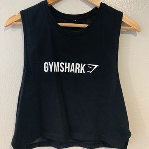 GYMSHARK Crop Top in Black Size Small